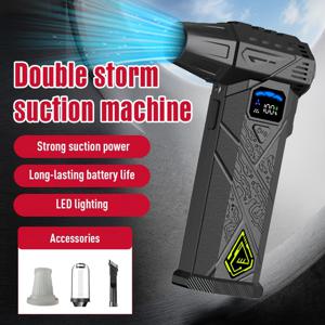 TEMU 420000mg 압력 USB 팬, 2-in-1 먼지 제거 및 바람 불기, 4000mAh 리튬 배터리 2세트, 흡입 및 배기 기능, 정밀 전자 제품 세척, 애완동물 그루밍, 접근하기 어려운 구석 청소용 – 친구 선물로 이상적인 가볍고 내구성 있는 장치!|서큘레이터선풍기|에어컨선풍기