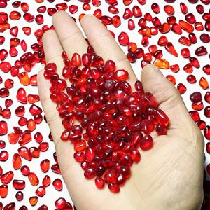 TEMU 50g/100g/200g 레드 유리 자갈 - 어항 장식용 불규칙한 유리 조각, 화병 필러, 정원 및 휴일 장식 (할로윈, 크리스마스, 추수감사절) - 스타일 홈 , 아쿠아 데코, 우아한 장식, 광택 마감