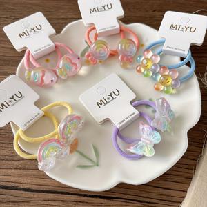 TEMU 10pcs 귀여운 만화 투명 헤드밴드, , 나비 및 꽃 디자인 - 여성용 부드러운 레진 헤어 액세서리, 편안한 헤어 타이, 캐주얼 및 정장 헤어 스타일을 위한 안전한 헤어 타이, 헤어 액세서리, 우아한 헤드밴드, 나비 헤드밴드