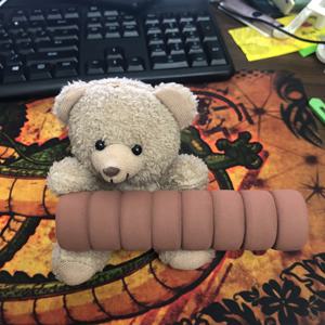 TEMU 침실 및 유닛 도어용 귀여운 곰 모양 손잡이 보호대, 충돌 방지, 정전기 방지, 유연한 소재|방문손잡이