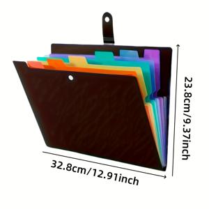 TEMU 24개 태양광 계절에 적합 - 플립 폴더, 다층 PP 아코디언 정리함, A4 사이즈, 7색 라벨, 스냅 클로저, 파일 보관 가방, 학생 시험 문서 홀더, 사무용품, 11개의 축제를 위한 완벽한 선물