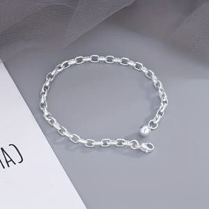 TEMU 라이트 럭셔리 우아한 사랑스러운 여성용 실버 스테인리스 스틸 캐주얼 패션 파티 멀티 브레이슬릿