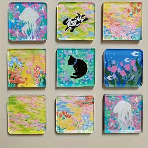 TEMU DIY 아크릴 냉장고 자석 키트 - 76개 (25+25+25+1), DIY 냉장고 장식, 사진 앨범, 데이 선물, 어머니의 날 선물