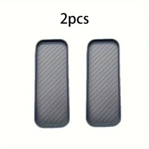 TEMU 2개 세트 실리콘 욕실 트레이 - 간편 청소, 공간 절약형 카운터탑 & 화장대 정리함, 조립 불필요, 세련된 디자인, 친구 선물 추천, 내구성 좋은 욕실 액세서리, 모던한 욕실용 수납 트레이