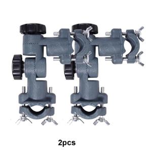 TEMU 2pcs 범용 라운드 튜브 마운트, 낚시대 및 우산용, 쉬운 조절 블랙 클램프, 안전한 그립, 다기능 낚시 액세서리, 편안함과 안정성을 향상시키는 낚시 장비, 세련된 디자인, 견고한 구조