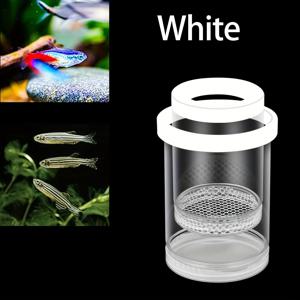 TEMU 1개 투명 바닥 플로팅 어항 분리기 - 알 및 유아 양식용, 포식자 방지 격리 박스, 공간 절약형 수조 분할기 (베타, 구피, 몰리) - 신선수/염수어용 쉬운 세척 디자인, 통기성 메쉬 상단