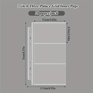 TEMU 3인치/3,5인치 3칸 사진 앨범 카드 북은 책과 문구류 정리에 매우 적합합니다. 책 보관 | 장식용 상자 | 플라스틱 구조, 책 보관 정리함
