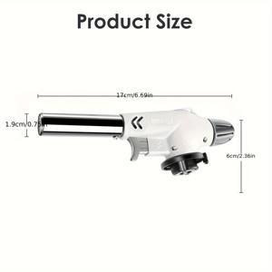 TEMU 방풍 조절 가능한 미니 불꽃 토치 라이터 - 블루 플레임 전문 요리 토치, 인체공학적 그립 및 안전 잠금장치가 있는 바비큐, 베이킹, DIY 공예용 - 가정 및 야외 사용을 위한 휴대용 가스 점화 도구, 바비큐 액세서리, 세련된 디자인, 내구성 있는 구조, 바비큐 애호가, 베이킹 액세서리, 컴팩트한 디자인, 견고한 제작, 바비큐 애호가를 위한