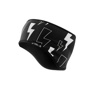 TEMU 1개 WRELS 겨울 스포츠 헤어밴드 - 따뜻하고 통기성 좋은, 수분 흡수 기능이 있는 사이클링, 러닝, 스키 및 요가용 헤어밴드 - 블랙과 화이트 & 레드 악센트, 폴리에스터 니트 원단, 세탁기 사용 가능, 야외 스포츠 헤드기어 | 스타일리시한 헤어밴드 | 내구성이 뛰어난 헤어밴드