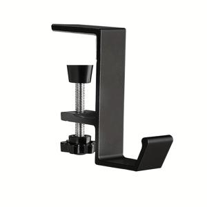 TEMU 유연한 데스크탑 후크 1개, 헤드폰용 클립온 스탠드, 백팩, 핸드백, 지갑용 조절 가능한 팔이 있는 여성용 가방 후크, 책상에 정리하기에 이상적, 가방, 열쇠, 지갑, 헤드폰 등을 걸기에 적합, 후크, 책상용 헤드폰 스탠드/이어폰 스탠드, 벽걸이 후크, 열쇠 홀더 벽, 걸이 후크, 벽걸이 후크