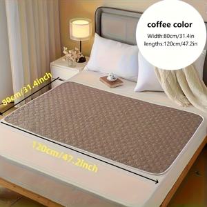 TEMU 1개 고품질 세탁 가능한 방수 매트리스 커버, 애완동물용 - 부드러운 폴리에스터 메쉬 디자인으로 통기성과 습기 차단이 뛰어남. 생리주기 및 가정에서 다양하게 사용 가능 (여러 사이즈로 제공), 미끄럼 방지! 생리 시간의 편안함, 펫 이불, 통기성 있는 원단, 경량형 커버, 내구성 있는 소재, 보호적인 침구류, 홈 필수품