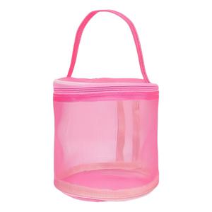 TEMU 1개 대용량 실 정리함 - 원터치 회전 드럼 & 끈 조절 클로저 - 휴대용 뜨개질 & 코바늘 보관 케이스, 내구성 폴리에스터 (진보라/보라/초록) - 초보자, 여행 및 실 공예, 실 보관에 이상적인 선물