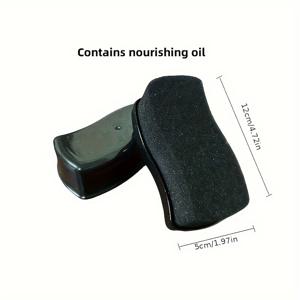 TEMU 차량 외부 장식용 고급 리페어 왁스 스펀지 어플리케이터, 내부, 시트 및 대시보드 복원에 적합, 간편한 사용법, 다양한 차체 표면 광택 및 버핑에 사용 가능.