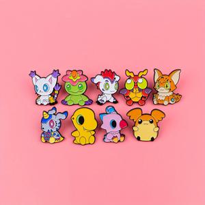 TEMU 9개 세트 JUDODUCK 귀여운 에나멜 라펠 핀 - 꽃과 동물 디자인의 생동감 있는 만화 캐릭터 브로치, 내구성 있는 아연 합금, 백팩, 재킷, 모자에 완벽함 - 남녀 모두에게 이상적인 선물, 배낭 액세서리, 장난기 있는 액세서리, 컬러풀 핀, 메탈 핀, 알라딘, 가방용 핀 배지, 핀 배지, 여성용 브로치