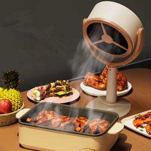 TEMU 1개 휴대용 데스크탑 후드, 3단계 조절 가능 USB 전원 미니 주방 배기 팬, 분리형 오일 흡수 필터 및 2개 교체용 필터 포함 - 실내용 핫팟, 바베큐, 스토브탑용 후드 벤트 - 화이트, 바베큐 배기 팬,컴팩트 디자인,내구성 있는 구조,청소하기 쉬움,아파트 생활,작은 주방