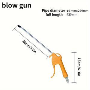 TEMU 고압 공기 먼지 수집기 - 자동차, 작업장, 건설 및 가정용 청소 시스템 호환, 연장 호스 연결 기능, 차고, 목공소, 광산, 드릴링, 연마용 먼지 추출