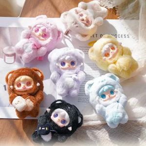 TEMU 요키 휴대용 미니 귀여운 수납 케이스 - 귀여운 만화 플러시 장난감 및 애니메이션 피규어 정리함, 다중 구획이 있는 내구성 있는 패브릭 보관 가방, 집, 사무실, 여행용 선물 포장 보관, 귀여운 보관 가방, 사무용 액세서리 홀더, 재미있는 디자인, 부드러운 질감, 보관 상자, 보관 캐비닛, 보관 상자, 밀봉 보관 상자