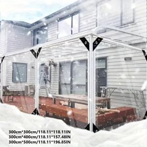 TEMU 헤비 듀티 레인플라이 타프 (이중벽 PVC) - 매우 두껍고, 고밀도, 찢김 방지 및 UV 저항 - 캠핑, 건설, 트럭용 전천후 보호