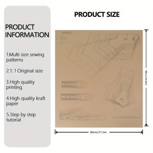 TEMU 1:1 스케일 DIY 애완동물 파자마 & 의류 재봉 패턴 - 강아지 & 고양이 의류 제작 템플릿, 초보자를 위한 단계별 가이드, 수제 옷 (소형부터 대형 견종까지) - 강아지 고양이 코스튬용 종이 패턴 북