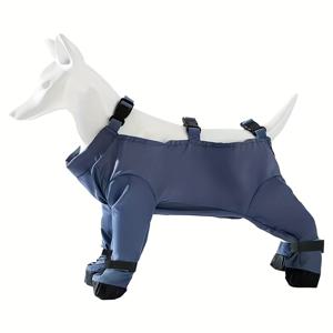 TEMU 강아지 방진 바지, 얇고 다용도 방수 먼지 방지 신발 디자인 필수 강아지 장비, 재사용 가능한 스트랩 포함, 야외 산책, 러닝, 하이킹에 적합