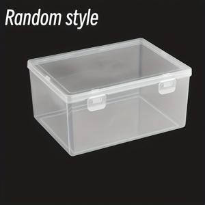 TEMU 대형 투명 플라스틱 A4 파일 정리함 - 뚜껑이 있는 쌓을 수 있는 다층 보관 상자, 내구성 있는 방수 기능, 사무실, 학교 및 가정 정리에 적합 - 쉬운 시야를 위한 투명한 디자인, 데스크탑 폴더, 세련된 외관, 견고한 구조