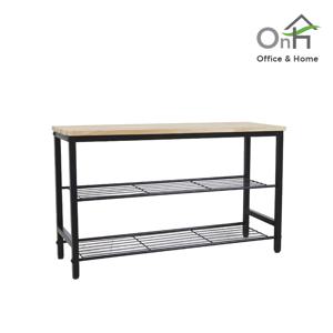 TEMU TM0032 다용도 현관벤치 3단 4단 수납선반 간이 신발장 화분다이 원목 철재 틈새수납장
