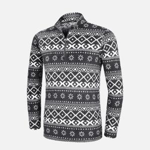 TEMU 남성 눈꽃패턴 기모안감 플리스 집업 티셔츠 스노우히트(AY13LT046M)