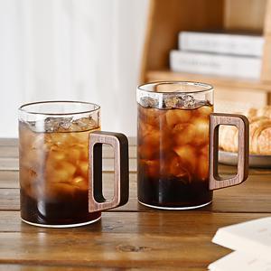 TEMU 내열 강화유리 이지그립 머그컵 2P