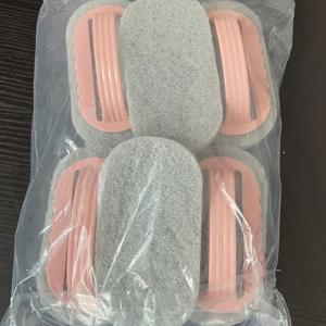 TEMU 6-팩 매직 스펀지 지우개 손잡이 포함 - 플라스틱 욕조 브러쉬, 쉬운 타일, 욕실 및 화분 청소 - 전기 필요 없음 욕실 액세서리|변기부속품