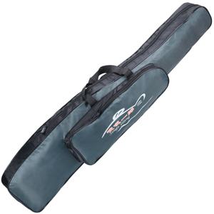 TEMU SOUGAYILANG 대용량 이중 레이어 낚시대 가방 - 내구성 있는 지퍼 여행용 정리함, 혼합 컬러, 아버지의 날 선물, 낚시 장비 보관, 세련된 디자인, 고품질 지퍼, 스포티한 디자인, 오래가는 소재, 스포츠 낚시꾼을 위한