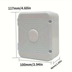 TEMU ABS 플라스틱 감시 카메라 하우징 및 장착 브래킷 - 보안 카메라용 천장 매달림 접합 상자, 전자 장비용 방수 전기 인클로저, 12V 전원 어댑터 공간 포함, LED 조명 및 카메라에 이상적 - 내구성 및 설치 간편