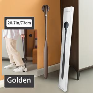 TEMU 고급 선물 상자에 우아하게 포장된 자석 특성을 가진 긴 손잡이 신발대, 출입구 신발 신는 데 이상적이고 크리스마스 선물로 적합합니다.