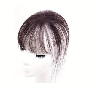 TEMU 여성을 위한 8인치 30g 열 저항 합성 섬유 탑퍼 - 프랑스 에어 방스 스타일, 모든 피부 톤에 적합, 직발 헤어, 남녀 공용 성인, 우아한 외관, 고온 섬유