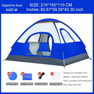 TEMU 1개 즉석 자동 캠핑 텐트 - 빠른 설치 그늘 캐노피, 내구성이 뛰어난 경량 야외 모험 (해변 피크닉 & 하이킹용), 가족용 휴대용 텐트, 텐트 캠핑, 캠핑 텐트, 캠핑 장비 및 장비, 남성용 캠핑 장비 및 장비