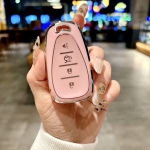 TEMU 체버렛용 TPU 키 포브 커버 - 말리부, 에쿠INOX, 트래버스, 크루즈, , 볼트와 호환 가능 - 4 버튼 스마트 리모컨 케이스, 보호 쉘