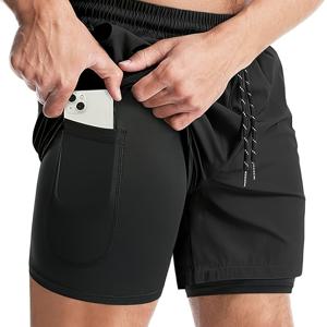 TEMU 남성용 퀵드라이 애슬레틱 쇼츠 - 내장 포켓 & 타월 홀더 포함 - 수분 흡수 스윔 트렁크, 수영, 체육관, 해변용 - 가벼운 워크아웃 수영복, 지퍼 없는 접근 (지퍼 없음) - 손세탁 가능한 여름 의류|비치타올|수영복|레쉬가드