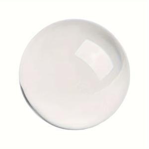 TEMU 1pc 50mm 투명 공, 가정 장식, 결혼 장식, 사진 촬영 용품 - 전기 필요 없음, 유리 재질, 현대적인 공간에 적합, 장식용 공 | 현대적인 가정 장식 | 유리 구슬, 공 홈 장식