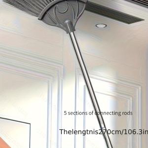 TEMU 가정용 거미줄 청소 마법봉, 확장 가능한 천장 먼지 제거 및 지붕 먼지 청소 도구