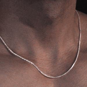 TEMU 남성용 초이스 스테인레스 스틸 뱀 뼈 체인 목걸이 - 세련된 디자인, 캐주얼 또는 공식적인 의상에 완벽한 다용도 보석