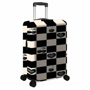 TEMU 체리 모티프 & 해피 뉴 이어 디자인 레트로 체크무늬 캐리어 커버 - 18