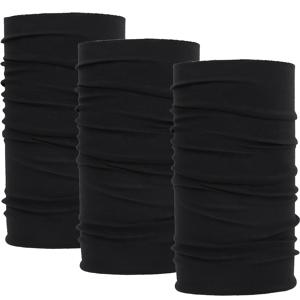 TEMU 3개입 솔리드 컬러 넥워머 - 남녀공용, 사이클링·요가·하이킹용 무봉제 스카프 & 헤어밴드, 신축성 좋은 통기성 스포츠 액세서리, 부드러운 소재의 다목적 야외 활동용품