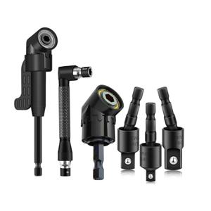 TEMU 6pcs 유연한 드릴 비트 연장 세트 드릴 비트 연장 세트 1/4 3/8 1/2 인치 헥스 소켓 어댑터 소켓 휘어지는 자석 드릴 비트 연장기 범용 드릴 비트 연장 스크루 드라이버 포함