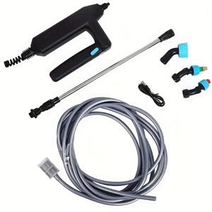 TEMU 고출력 USB 전원 정원 물 펌프 - 16.5ft(5m 호스 포함) 텔레스코픽 스프레이 건, 내장 필터 시스템, 컴팩트 휴대용 디자인, 농업 및 애완동물 급수 도구, 가정용 정원 가드닝 장비, 튼튼한 구조|물총