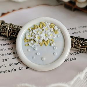 TEMU 고품질 황동 플로럴 스탬프 - DIY 공예, 저널링, 스크랩북킹, 홈데코용으로 우아한 라운드형 꽃무늬 & 사과씨앗 모양의 내구성 있는 도장틀 (종이/천/가죽/목재) - 손잡이 미포함 - 사무실&집꾸기에 완벽한 화려한 꽃자국 디자인 - 케미컬리티-없음, Crafting·Journal Keepers를 위한 안전한 수제작