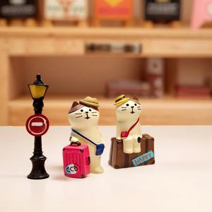 TEMU 3개 세트 귀여운 카툰 여행용 레진 미니 고양이 조각상, 고양이들과 함께 여행을 떠나보자 - 소형 공간용 책상 액세서리, 고양이 애호가를 위한 선물, 홈 데코, 기발한 피규어, 장난기 넘치는 디자인, 세밀한 조각, 수제 디테일, 장식용 피규어, 반려동물 주인, 컬렉터 아이템