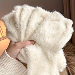 TEMU 10개/5쌍 여성용 초소프트 플러시 양말 - 중간 길이, 단색, 따뜻하고 편안한, 손세탁 전용, 가을/겨울 야외 활동에 완벽, 아늑한 양말, 우아한 디자인, 플러시 양말, 파티용 양말, 경량 양말