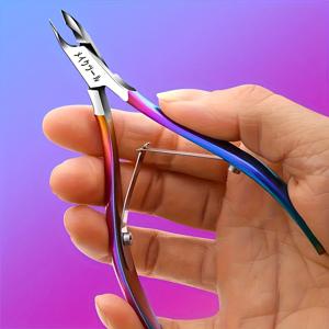 TEMU 날카로운 티타늄 합금 큐티클 푸셔, 큐티클 니퍼, 큐티클 커터가 있는 스테인리스 스틸 큐티클 리무버, 손톱 및 발톱에 적합한 날카롭고 내구성이 뛰어난 페디큐어 매니큐어 도구, 미용 전문가에게 적합