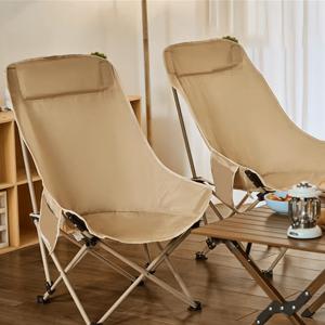 TEMU 휴대용 아웃도어 레저 접이식 시트 휴대용 접이식 달 의자 고등-내구성 휴대용 초경량의자 야외 레저 캠핑 및 낚시 해변 의자용 접이식 캠핑 의자|접이식의자