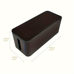 TEMU 1/2/3개 케이블 관리 박스 정리함, 대형 저장 와이어 키퍼 거치대, 책상, TV, 컴퓨터, USB 허브, 시스템을 덮고 숨기기 & 전원 스트립 & 코드용, 5개의 무료 재사용 가능한 와이어 타이 추가 (검정), 집 정리 저장함|컴퓨터책상