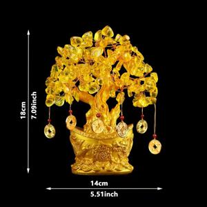 TEMU 1pc 우아한 금색 돈 나무, 잎 - 풍수 부자 유혹, 거실, 바, 가정 장식에 적합, 비즈니스 오픈, 중국 신년, 봄 축제에 창의적인 선물, 실내/실외 사용, 실내 장식 | 금색 나무 디자인 | 세부 조작, 돈 나무 장식